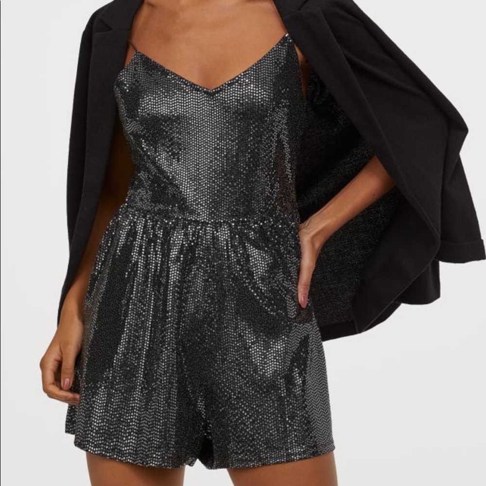 H&M sparkly romper